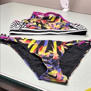 Chic Multicolor Abstract Bikini Set